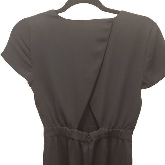 J. Crew Drapey Wrap-Back Wide Leg Cropped Business‎ Romper Jumpsuit Women's Size - Picture 8 of 16